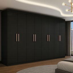 Guarda Roupa Casal 8 Portas 4 Gavetas Paris Espresso Móveis - 1