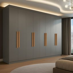 Guarda Roupa Casal 8 Portas 4 Gavetas Paris Espresso Móveis - 1