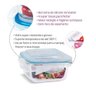 Pote Vidro Hermético Trava Mais Forno Micro-ondas e Freezer 520ml - Quality House - 2