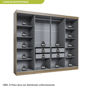 Ver imagem 7 de Guarda Roupa Casal 8 Portas 4 Gavetas Paris Espresso Móveis