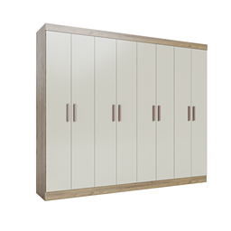 Guarda Roupa Casal 8 Portas 4 Gavetas Paris Espresso Móveis - 3