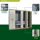 Ver mais imagens de Guarda Roupa Casal 8 Portas 4 Gavetas Paris Espresso Móveis