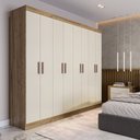 Ver imagem 1 de Guarda Roupa Casal 8 Portas 4 Gavetas Paris Espresso Móveis
