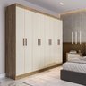 Guarda Roupa Casal 8 Portas 4 Gavetas Paris Espresso Móveis - 1