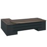 Mesa para Escritório Presidente Tamburato 258.2 cm com 4 Gavetas e 2 Portas - 10
