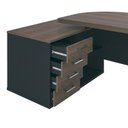 Ver mais imagens de Escrivaninha Mesa Escritório Presidente Tamburato 258.2 cm com 4 Gavetas e 2 Portas