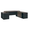 Mesa para Escritório Presidente Tamburato 258.2 cm com 4 Gavetas e 2 Portas - 6