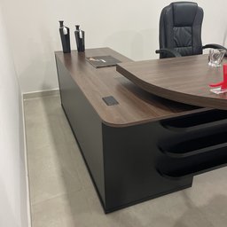Mesa para Escritório Presidente Tamburato 258.2 cm com 4 Gavetas e 2 Portas - 11