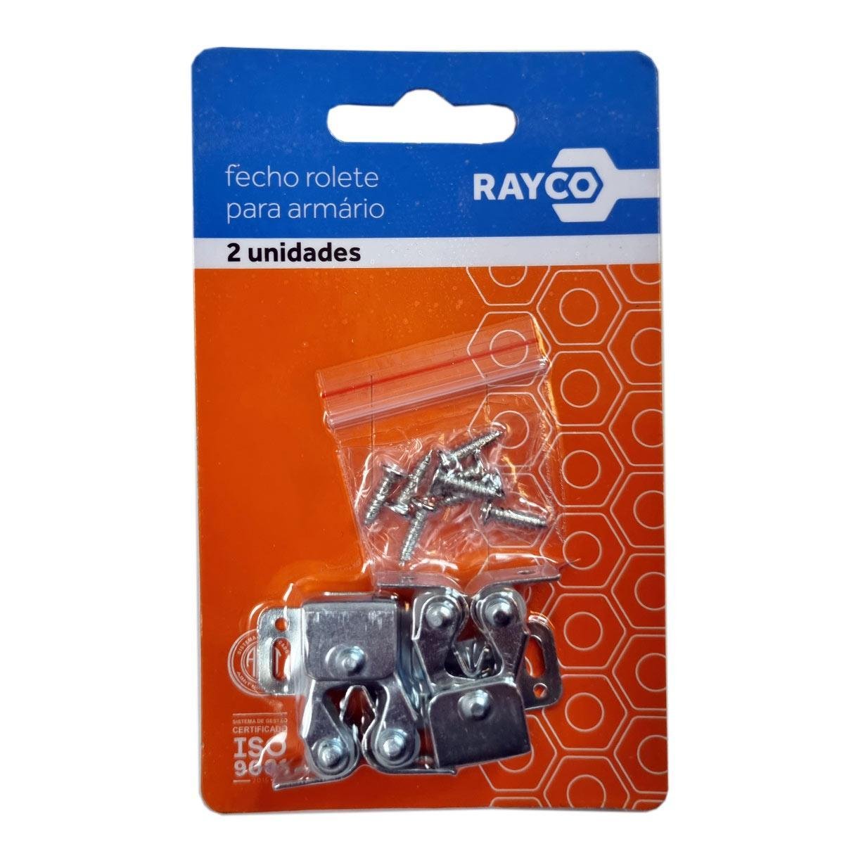 Kit 10 Fecho Rolete para Porta Armário Móveis Madeira Rayco - 4