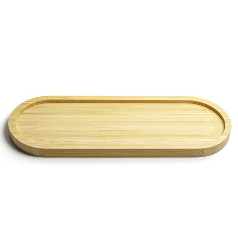 12 Travessas de Bambu Petisqueira 33x12cm Bandeja Uz Servir Decorar Gamela