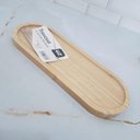 Ver imagem 2 de 12 Travessas de Bambu Petisqueira 33x12cm Bandeja Uz Servir Decorar Gamela