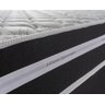 Cama Box Solteiro c/ Molas Ensacadas Durham Preto 88x188x60  - 7