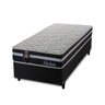 Cama Box Solteiro c/ Molas Ensacadas Durham Preto 88x188x60  - 3