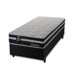 Cama Box Solteiro c/ Molas Ensacadas Durham Preto 88x188x60 - 3 Cama Box Solteiro c/ Molas Ensacadas Durham Preto 88x188x60 - 3