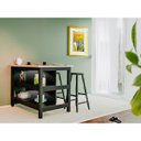 Ver imagem 3 de Bancada gourmet ilha Cozinha+ kit luz+2 Banq. Ditália CD1019 cor:preto