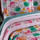 Ver imagem 3 de Kit Cobre Leito Amore Casal Queen 3 Peças Percal 200 Fios 100% Algodão - Estampa Amore