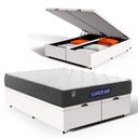 Ver imagem 1 de Cama Box Baú com Colchão Gazin de Espuma D28 Double Face Force Up Queen 158cm