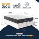 Ver imagem 3 de Cama Box Baú com Colchão Gazin de Espuma D28 Double Face Force Up Queen 158cm