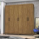 Ver imagem 2 de Guarda Roupa R22 6 Portas 2 Gavetas sem Espelho com Pés Carioca Móveis