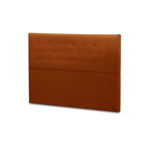 Cabeceira de Cama Box Madeira Estofada Casal Montreal:terracota