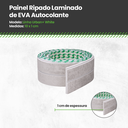 Ver imagem 3 de Painel Ripado Autocolante 10x1cm Cor White Urban Plus 2,5 Metros Linear Meu Rodapé