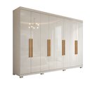 Ver imagem 2 de Guarda Roupa Casal 8 Portas 4 Gavetas com Pés Paris Espresso Móveis