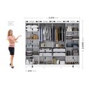 Ver imagem 6 de Guarda Roupa Casal 8 Portas 4 Gavetas com Pés Paris Espresso Móveis