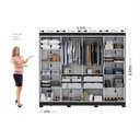 Ver imagem 6 de Guarda Roupa Casal 8 Portas 4 Gavetas com Pés Paris Espresso Móveis