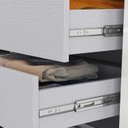 Ver imagem 6 de Guarda Roupa Casal 8 Portas 4 Gavetas com Pés Paris Espresso Móveis Cinza/Onix