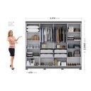 Ver imagem 5 de Guarda Roupa Casal 8 Portas 4 Gavetas com Pés Paris Espresso Móveis