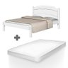 Cama de Casal Anti Ruido Lais Basoto Branco Com Colchão Casal Hellen Pro Confort - 1
