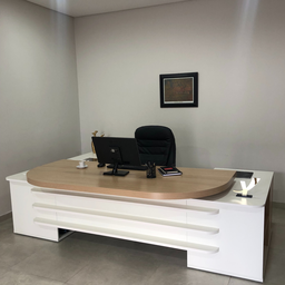 Mesa para Escritório Presidente Tamburato 258.2 cm com 4 Gavetas e 2 Portas - 16