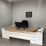 Mesa para Escritório Presidente Tamburato 258.2 cm com 4 Gavetas e 2 Portas - 16