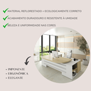 Ver imagem 7 de Escrivaninha Mesa Escritório Presidente Tamburato 258.2 cm com 4 Gavetas e 2 Portas