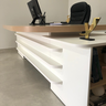 Mesa para Escritório Presidente Tamburato 258.2 cm com 4 Gavetas e 2 Portas - 14