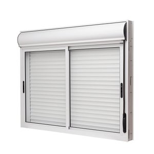 Janela de Alumínio Veneziana 120x120cm 2 Folhas com Persiana Integrada Brize Ramassol