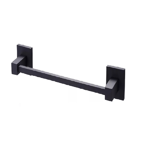 Elegance Black Matte Porta Toalha Barra 60cm - Ouse Metais