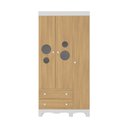 Ver imagem 7 de Guarda-roupa Infantil 92cm com Vidro 3 Portas e 2 Gavetas Suspiro Multimóveis Mp4457 Branco-