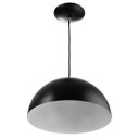 Ver imagem 2 de Pendente Meia Bola 30 Preto Sala Cozinha Churrasqueira