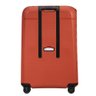 Mala Grande Magnum Eco Samsonite Polipropileno Cadeado Tsa 4 Rodas Duplas Giro 360 Laranja G - 3