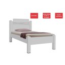 Ver imagem 4 de Cama Solteiro Mdf Moderna e Simplicidade Branca 188x88