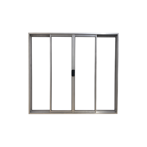 Vitrô 4 Folhas de Correr Aluminio Brilhante 1,00x1,20