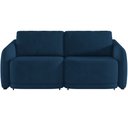 Ver imagem 3 de Sofá Cama para Sala de Estar 2 Lugares 216cm Montserrat K01 Veludo Azul Marinho - Lyam Decor