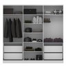 Guarda Roupa Casal 6 Portas 4 Gavetas Olivia Espresso Móveis - 2