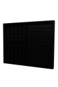 Ver imagem 3 de Veneziana 3 Folhas Aluminio Preto com Grade 1,00x1,00