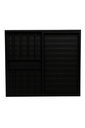 Ver imagem 2 de Veneziana 3 Folhas Aluminio Preto com Grade 1,00x1,00