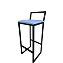 Ver imagem 1 de Banqueta Alta Confort com Assento Estofado Don Castro Decor Branco