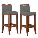 Ver imagem 2 de Conjunto 2 Banquetas Alta em Madeira Maciça Londres CCS Interiores