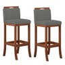 Conjunto 2 Banquetas Alta em Madeira Maciça Londres CCS Interiores - 2