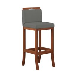 Conjunto 2 Banquetas Alta em Madeira Maciça Londres CCS Interiores - 3